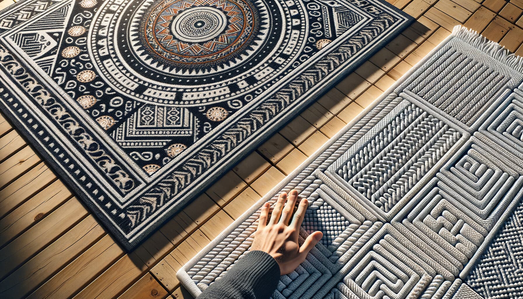 Plastmatta och polypropenmatta i direkt jämförelse – struktur, känsla och vädertålighet